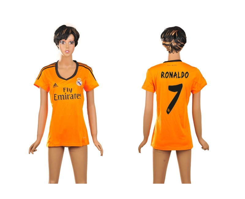 2013-14 Real Madrid 7 Ronaldo Third Away Women Thailand Jerseys