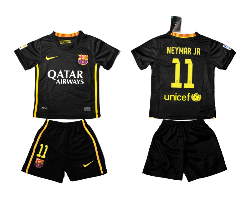 2013-14 Barcelona 11 Neymar Jr Third Away Kids Jerseys