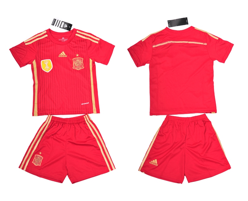2014 World Cup Spain Home Kids Jerseys