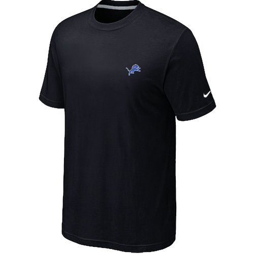 Nike Detroit Lions Chest Embroidered Logo T-Shirt Black