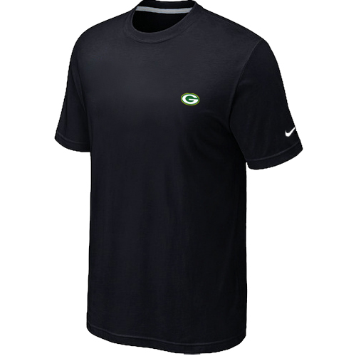 Nike Green Bay Packers Chest Embroidered Logo T-Shirt Black