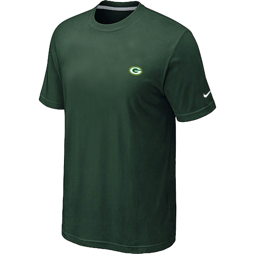 Nike Green Bay Packers Chest Embroidered Logo T-Shirt D.Green
