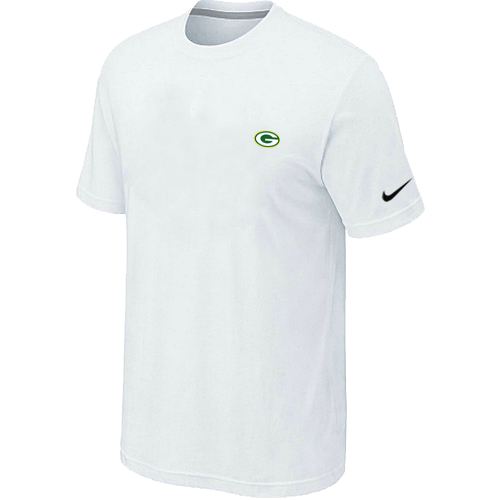 Nike Green Bay Packers Chest Embroidered Logo T-Shirt White