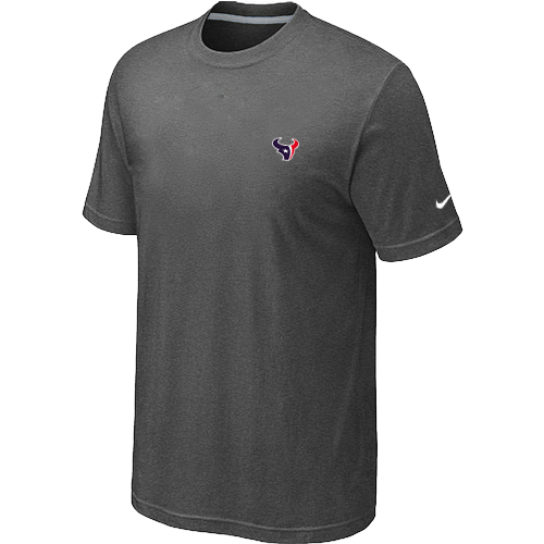 Nike Houston Texans Chest Embroidered Logo T-Shirt D.Grey