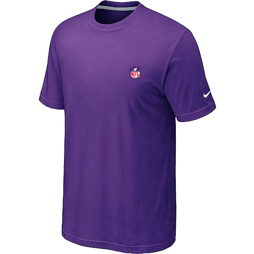 Nike NFL Chest Embroidered Logo T-Shirt Purple - Click Image to Close