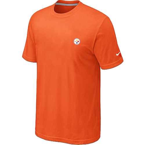 Nike Pittsburgh Steelers Chest Embroidered Logo T-Shirt Orange