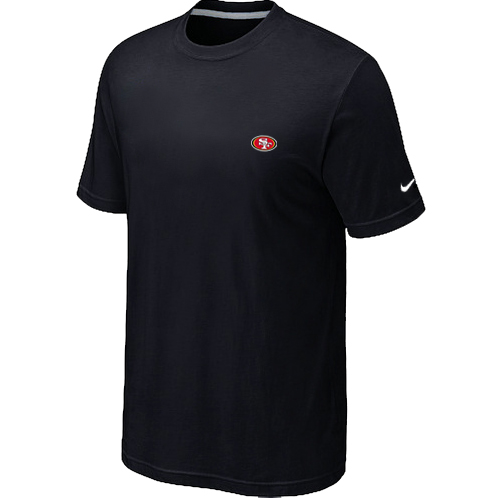 Nike San Francisco 49ers Chest Embroidered Logo T-Shirt Black