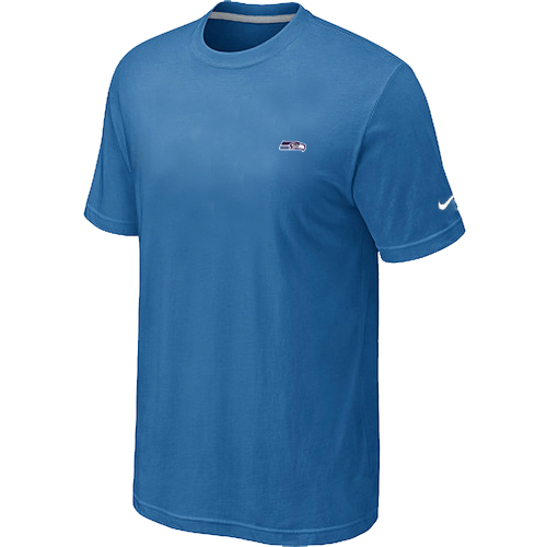Nike Seattle Seahawks Chest Embroidered Logo T-Shirt Light Blue