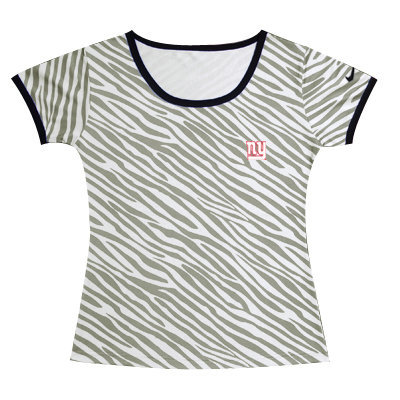 Nike Giants Chest Embroidered Logo Zebra Women T Shirt