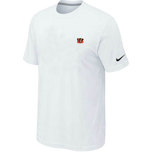 Nike Cincinnati Bengals Chest Embroidered Logo T Shirt White