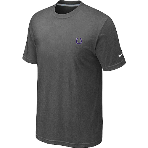 Nike Indianapolis Colts Chest Embroidered Logo T Shirt D.Grey