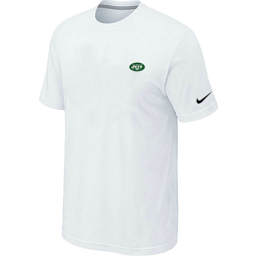 Nike New York Jets Chest Embroidered Logo T Shirt White