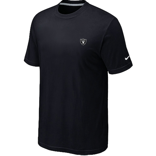 Nike Oakland Raiders Chest Embroidered Logo T Shirt Black