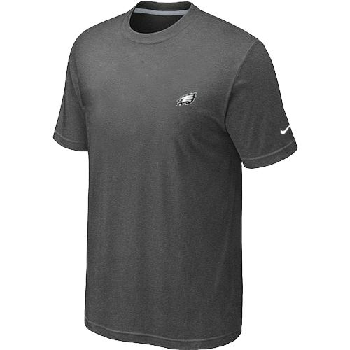Nike Philadelphia Eagles Chest Embroidered Logo T Shirt D.Grey