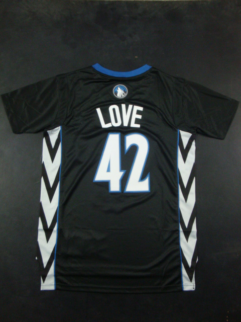 Timberwolves 42 Love Black Jerseys - Click Image to Close