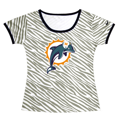 Nike Dolphins Sideline Legend Zebra Women T Shirt