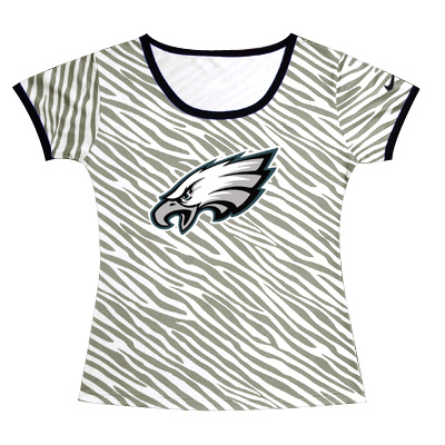 Nike Eagles Sideline Legend Zebra Women T Shirt - Click Image to Close