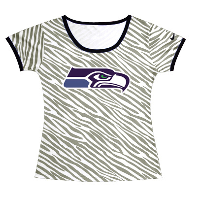 Nike Seahawks Sideline Legend Zebra Women T Shirt