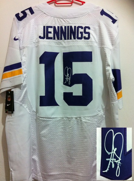 Nike Packers 15 Jennings White Signature Edition Elite Jerseys