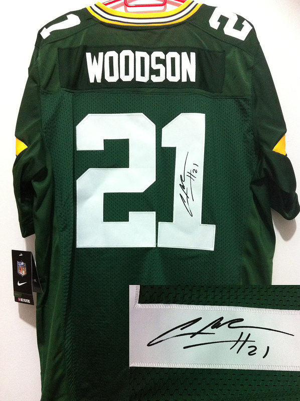 Nike Packers 21 Woodson Green Signature Edition Elite Jerseys