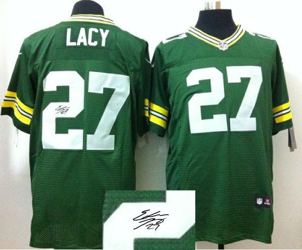Nike Packers 27 Lacy Green Signature Edition Elite Jerseys