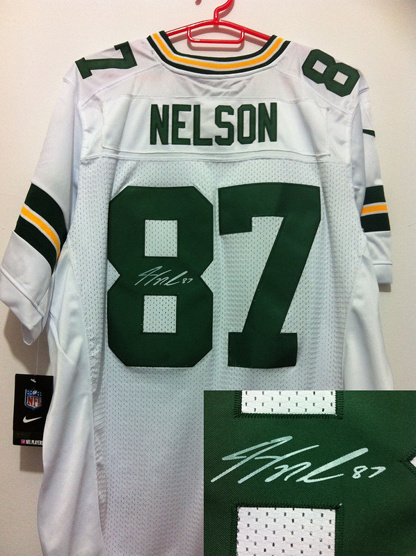 Nike Packers 87 Nelson White Signature Edition Elite Jerseys