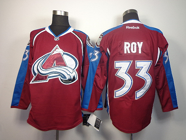 Avalanche 33 Roy Red Jerseys