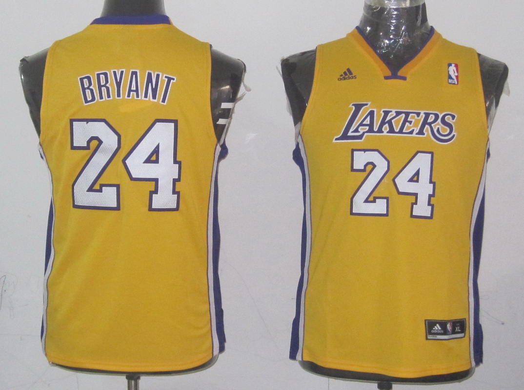 Lakers 24 Bryant Yellow Youth Jersey Lakers 24 Bryant Yellow Youth Jersey