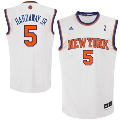 Knicks 5 Hardaway jr white jerseys