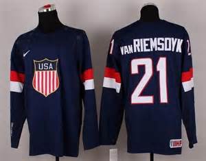 2014 Olympic Team USA 21 James van Riemsoyk Navy jerseys