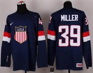 2014 Olympic Team USA 39 Ryan Miller Navy jerseys