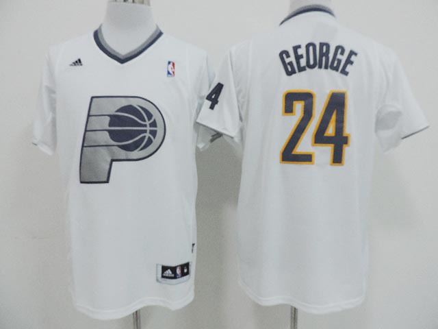 Pacers 24 George White Christmas Edition Jerseys