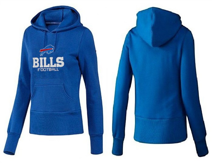 Nike Bills Team Logo Blue Women Pullover Hoodies 02