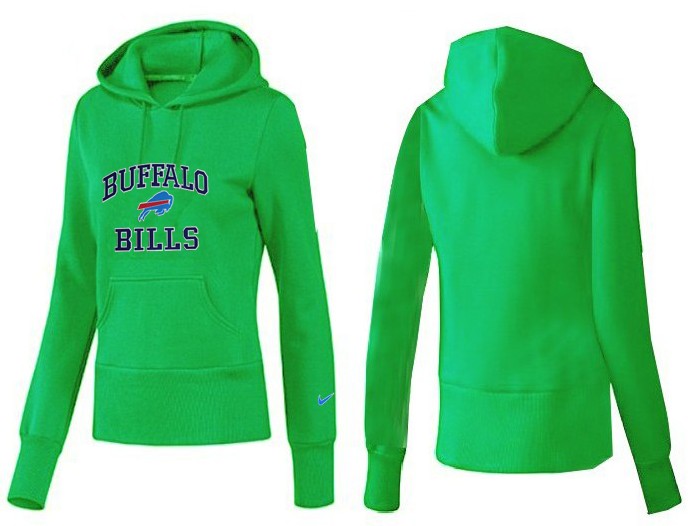Nike Bills Team Logo Green Women Pullover Hoodies 01