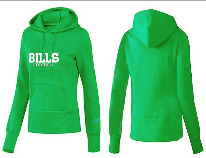 Nike Bills Team Logo Green Women Pullover Hoodies 03