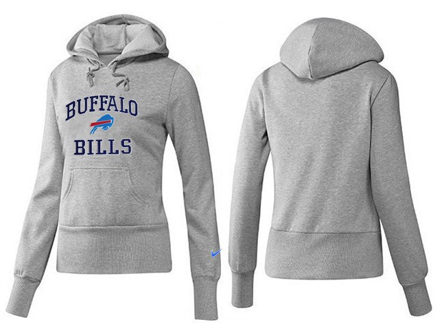 Nike Bills Team Logo Grey Women Pullover Hoodies 02