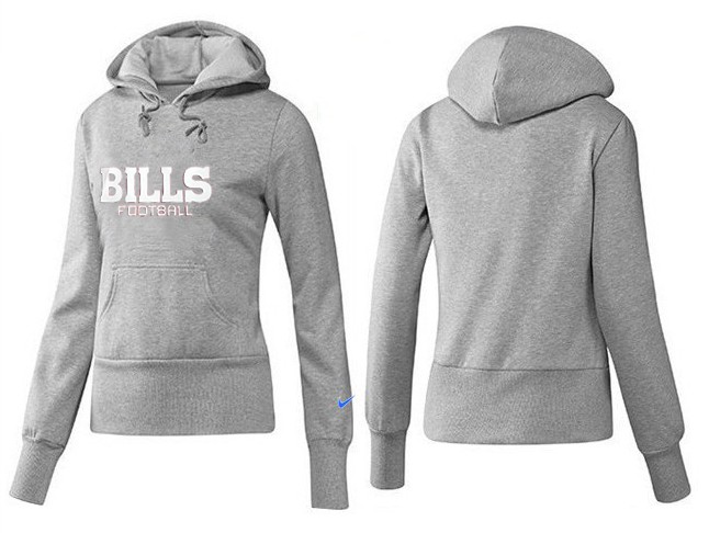 Nike Bills Team Logo Grey Women Pullover Hoodies 03
