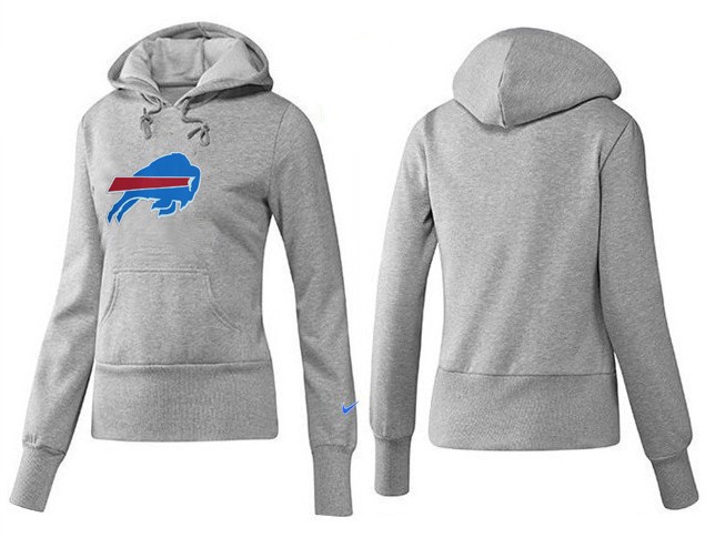 Nike Bills Team Logo Grey Women Pullover Hoodies 04