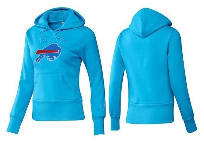 Nike Bills Team Logo L.Blue Women Pullover Hoodies 03