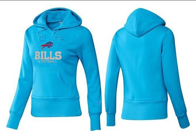 Nike Bills Team Logo L.Blue Women Pullover Hoodies 04