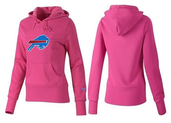 Nike Bills Team Logo Pink Women Pullover Hoodies 01
