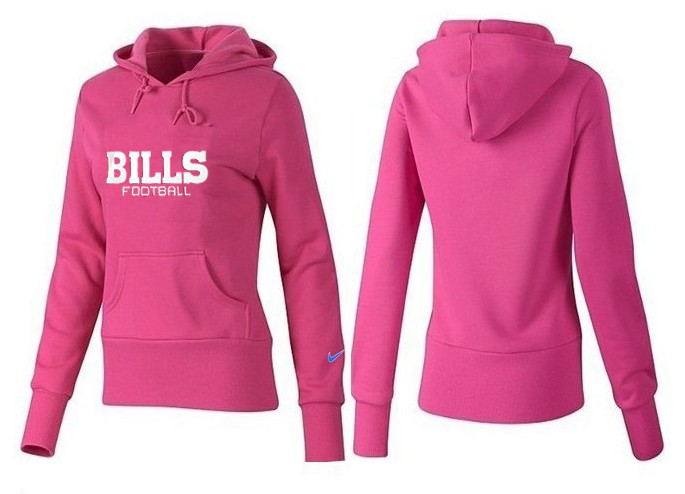 Nike Bills Team Logo Pink Women Pullover Hoodies 04