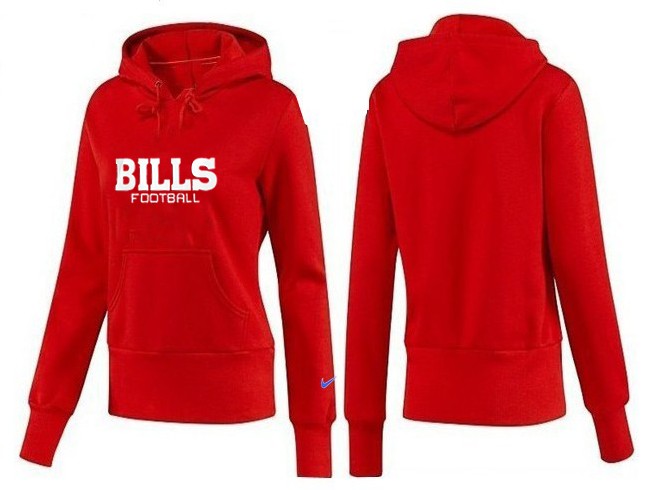 Nike Bills Team Logo Red Women Pullover Hoodies 04