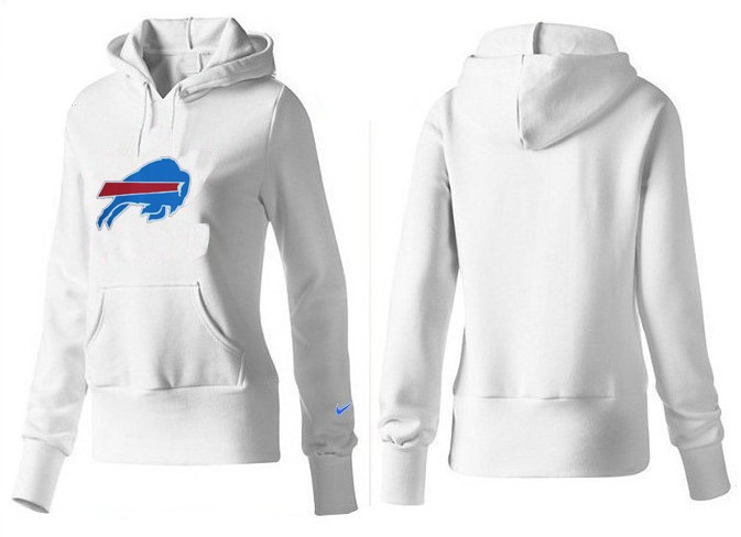 Nike Bills Team Logo White Women Pullover Hoodies 01