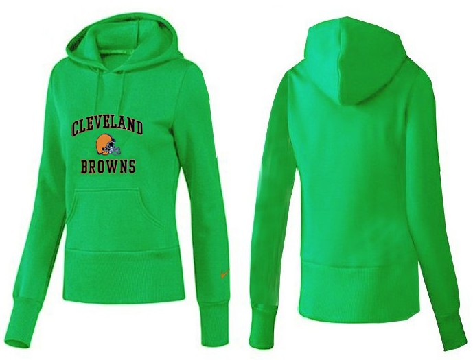 Nike Browns Team Logo Green Women Pullover Hoodies 01