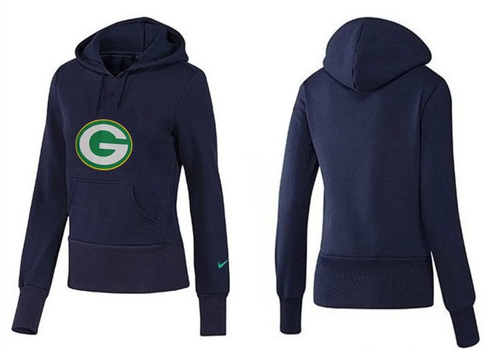 Nike Packers Team Logo D.Blue Women Pullover Hoodies 03