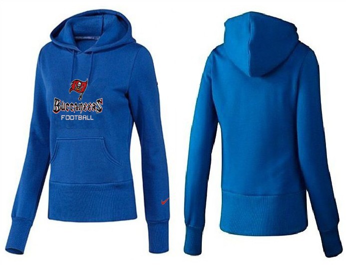 Nike Buccaneers Team Logo Blue Women Pullover Hoodies 03