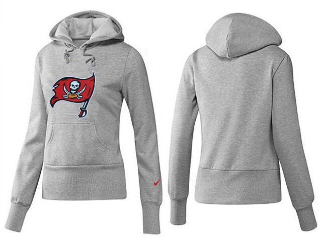 Nike Buccaneers Team Logo Grey Women Pullover Hoodies 01