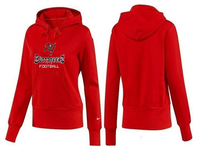 Nike Buccaneers Team Logo Red Women Pullover Hoodies 03