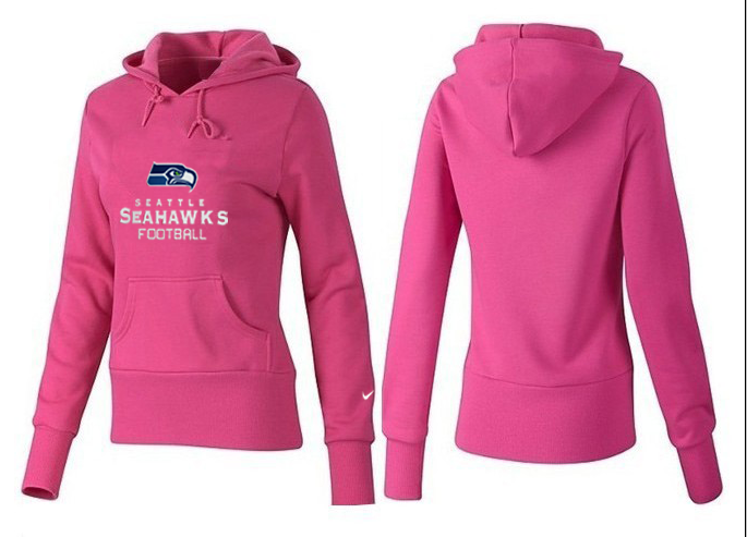 Nike Seahawks Team Logo Pink Women Pullover Hoodies 03.png